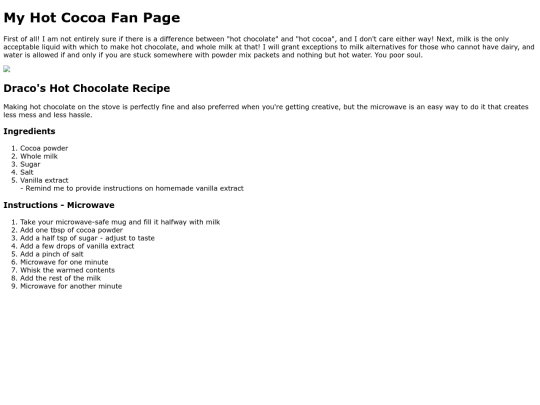 hotcocoa screenshot