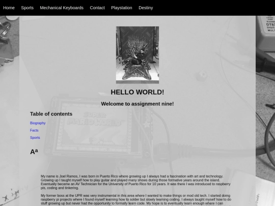 index screenshot