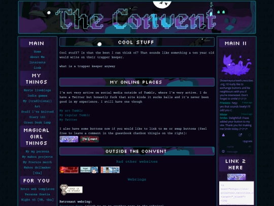 links screenshot