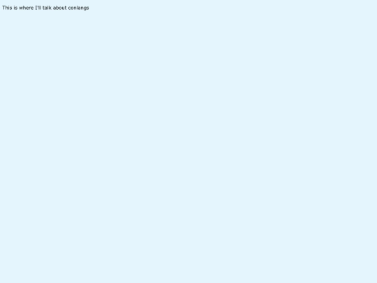 conlangs screenshot
