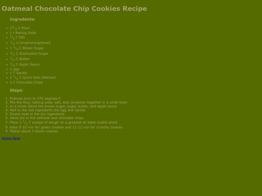 OatmealChocolateChipCookies screenshot