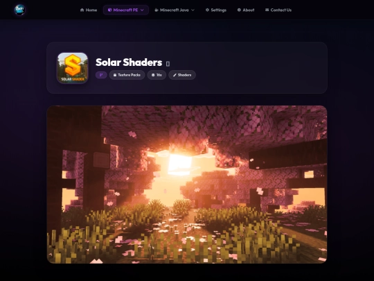 minecraft-pe/shaders/solar-shaders screenshot