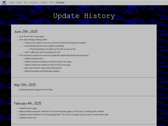 changelog screenshot