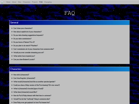 faq screenshot