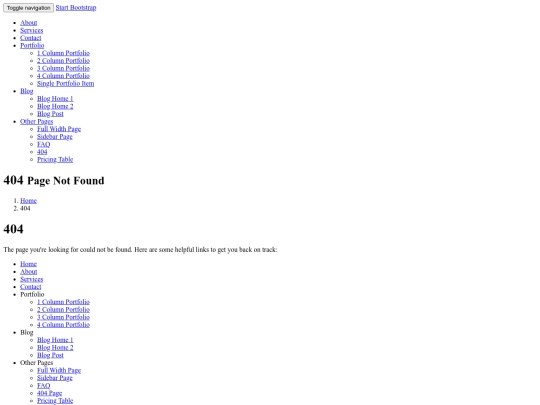 404 screenshot
