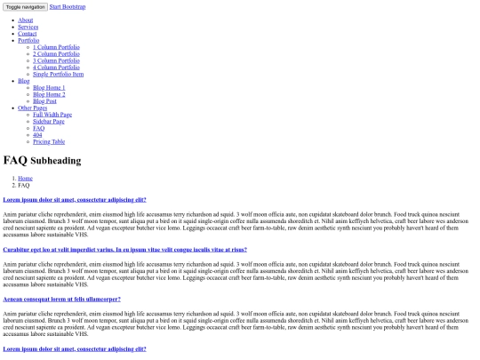 faq screenshot