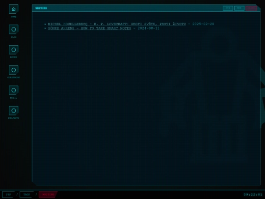 tags/writing screenshot