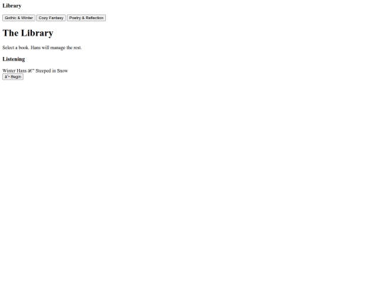 HANS-LIBRARY/HANS-RADIO screenshot