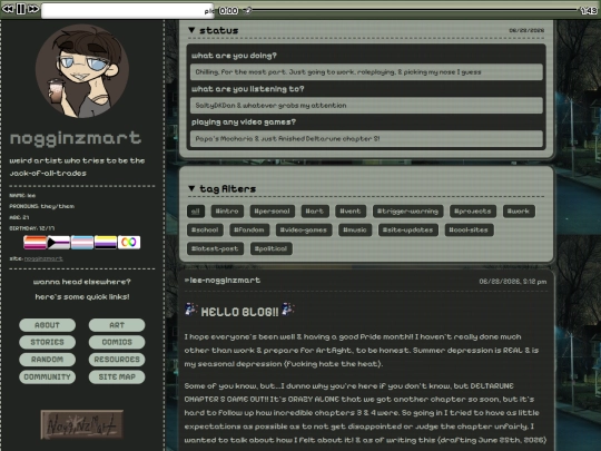 blog screenshot