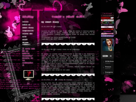 diary screenshot