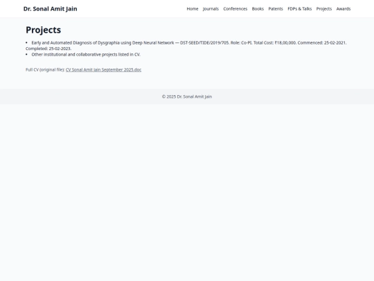 projects screenshot