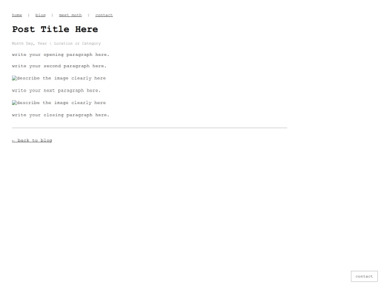 blog-post-template screenshot