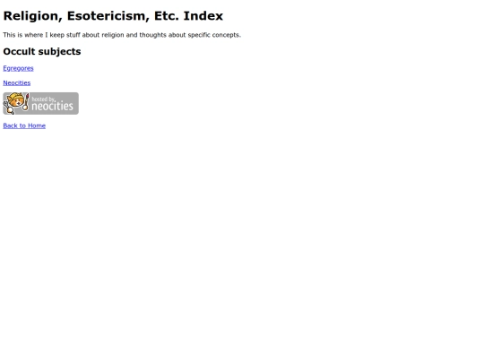 Religion/Index screenshot