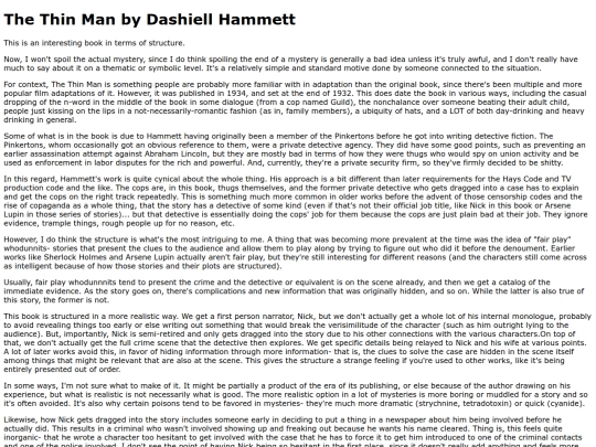 Reviews/thinman screenshot