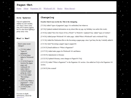 changelog screenshot
