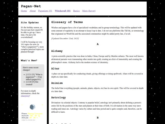 glossary screenshot