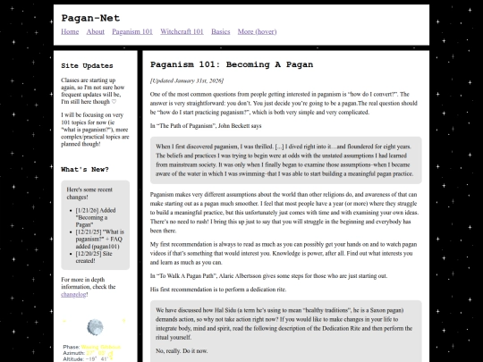 pagan101/starting screenshot