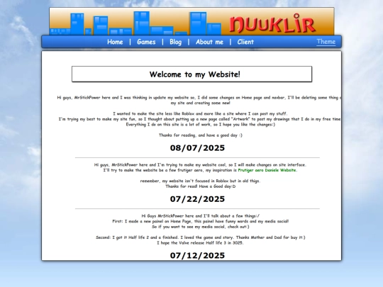 Blogs screenshot