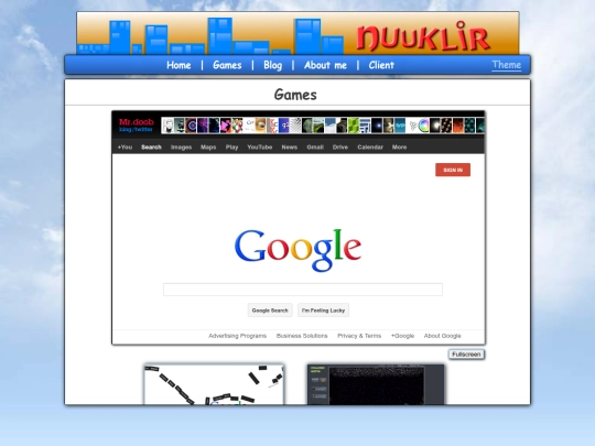 Games screenshot