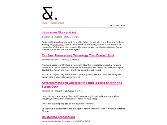 blog screenshot