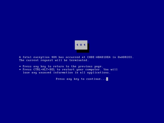 not_found screenshot