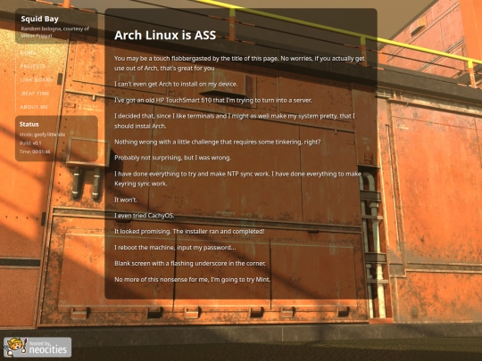 arch screenshot