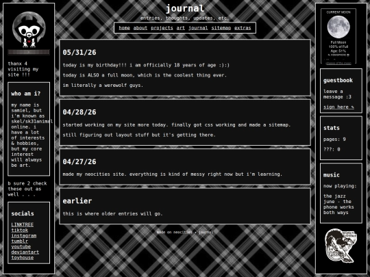 blog screenshot