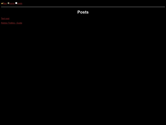 posts screenshot