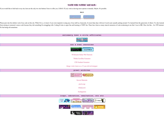 links screenshot