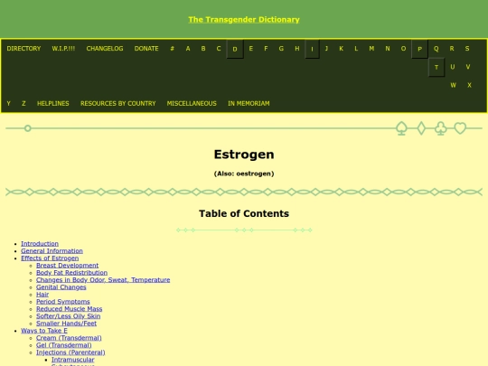 e/estrogen screenshot