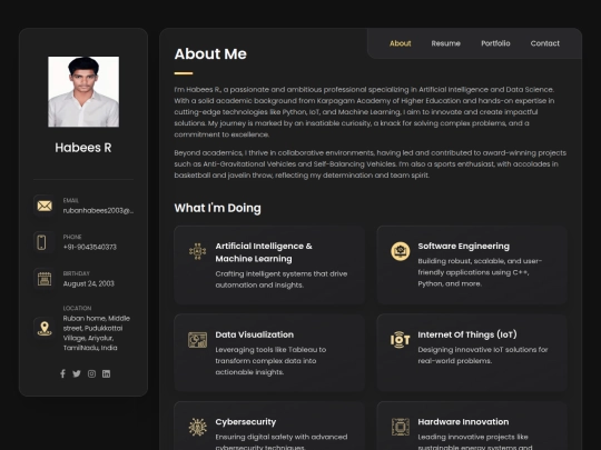 portfolio screenshot