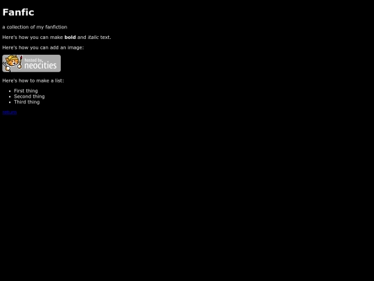 fanfictiondirectory screenshot