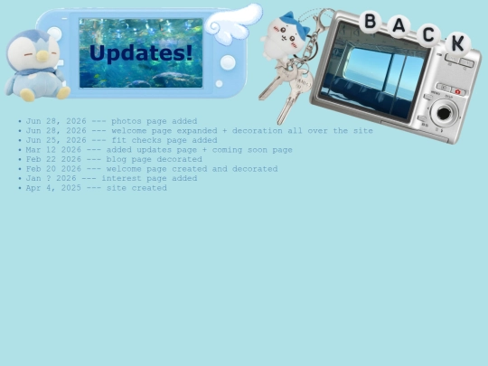 updates screenshot