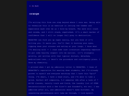 words/journal/orange screenshot