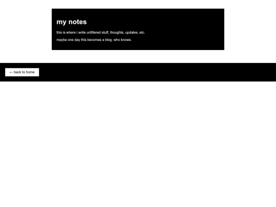 notes screenshot