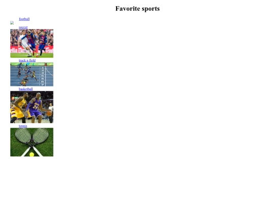 Sports screenshot