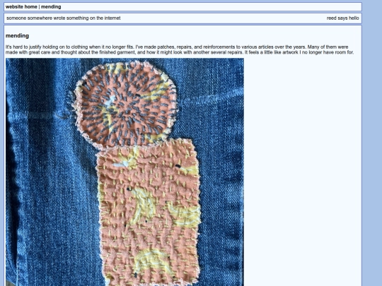 mending screenshot
