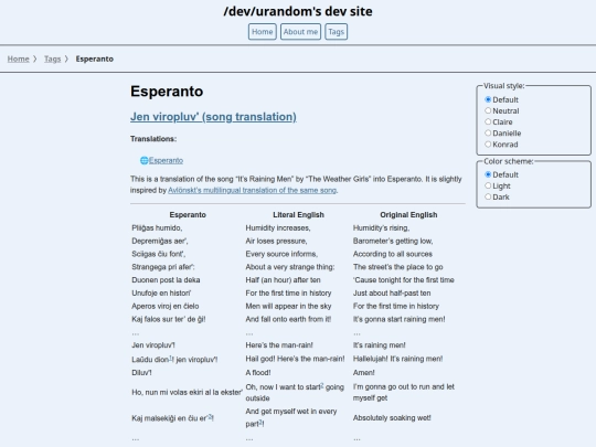 tags/esperanto screenshot