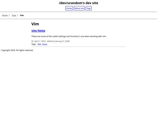 tags/vim screenshot