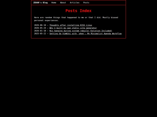 posts screenshot