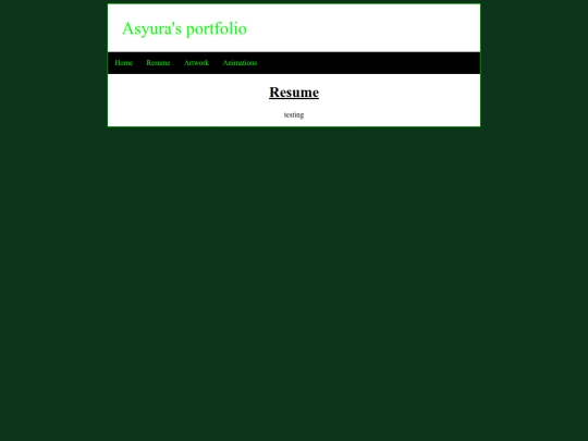 resume screenshot