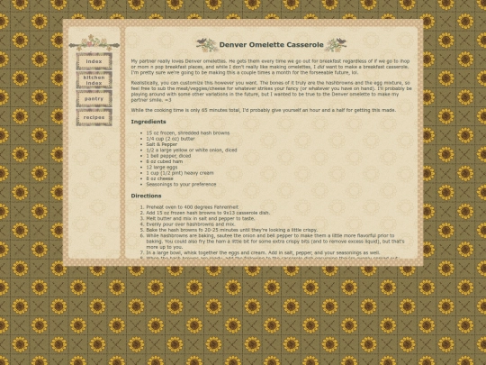 home/kitchen/recipes/omelettecasserole screenshot