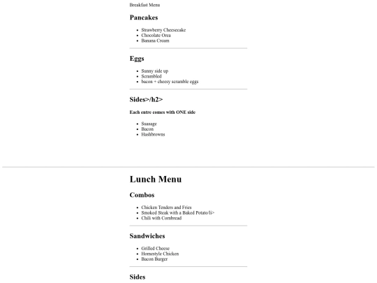 RestaurantMenu screenshot