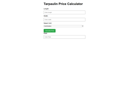 TarpCalc screenshot