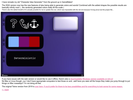 projs/charideagen/charideagen screenshot