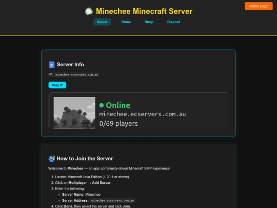 server screenshot