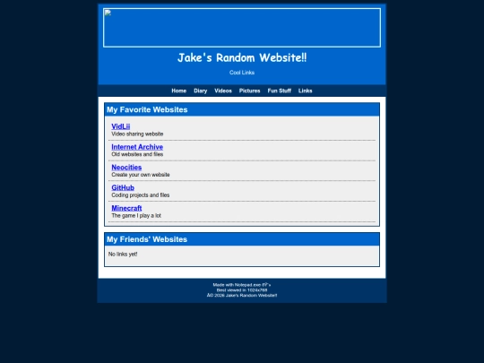links screenshot