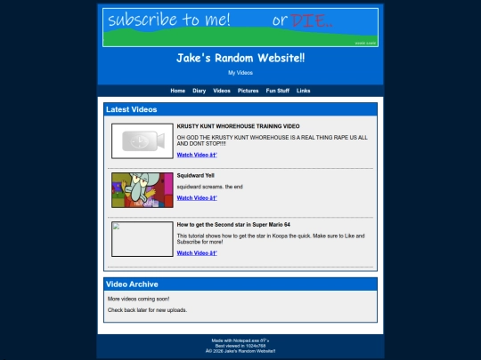 videos screenshot