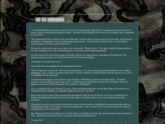 writing screenshot