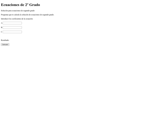 Ecuaciones2grado screenshot
